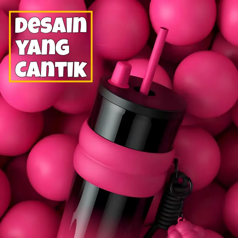 Tumbler Stainless SUS Premium Grade Aesthetic Viral Tahan Dingin Insulated Water Bottle BROCOLI -zan 6
