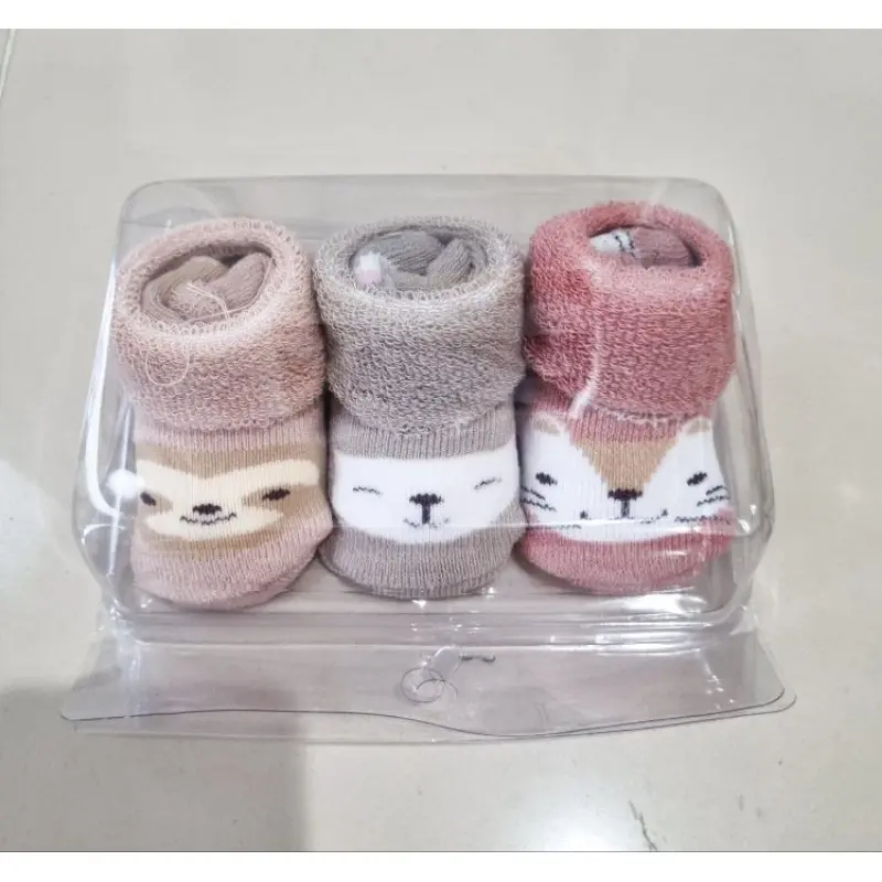 Winteku - Kaos Kaki Premium 0-18 Bulan 1 Set isi 3 - Kaos Kaki Anak - Kaos Kaki Bayi 3