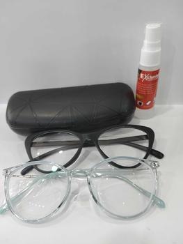 Product Review of [ BELI 1 PCS KACAMATA MINUS GRATIS 1 PCS KACAMATA NORMAL RANDOM ] Kacamata Fashion Frame 8146 Lensa Photocromic Blueray Bluecromic Eyewear Glasses from L**e s**e 0
