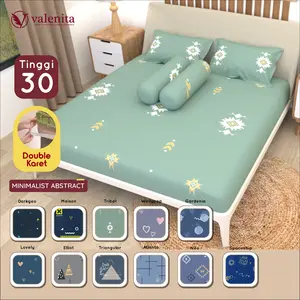 180x200x30 B2 Sprei set King - Valenita Koleksi T30 Motif