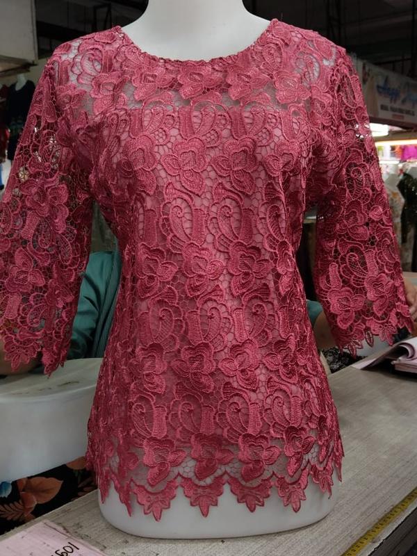 Atasan blus brokat hoki cantik 3