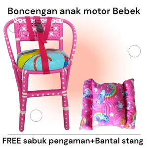Kursi Boncengan Anak Motor Bebek Full Anyam untuk Anak Usia 1-5 Tahun - Motorcycle, Sepeda Furniture