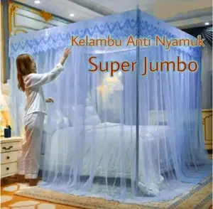 Kelambu Nyamuk Ukuran Jumbo 180x200 Anti Nyamuk Super Jumbo untuk Perlindungan Tidur Optimal