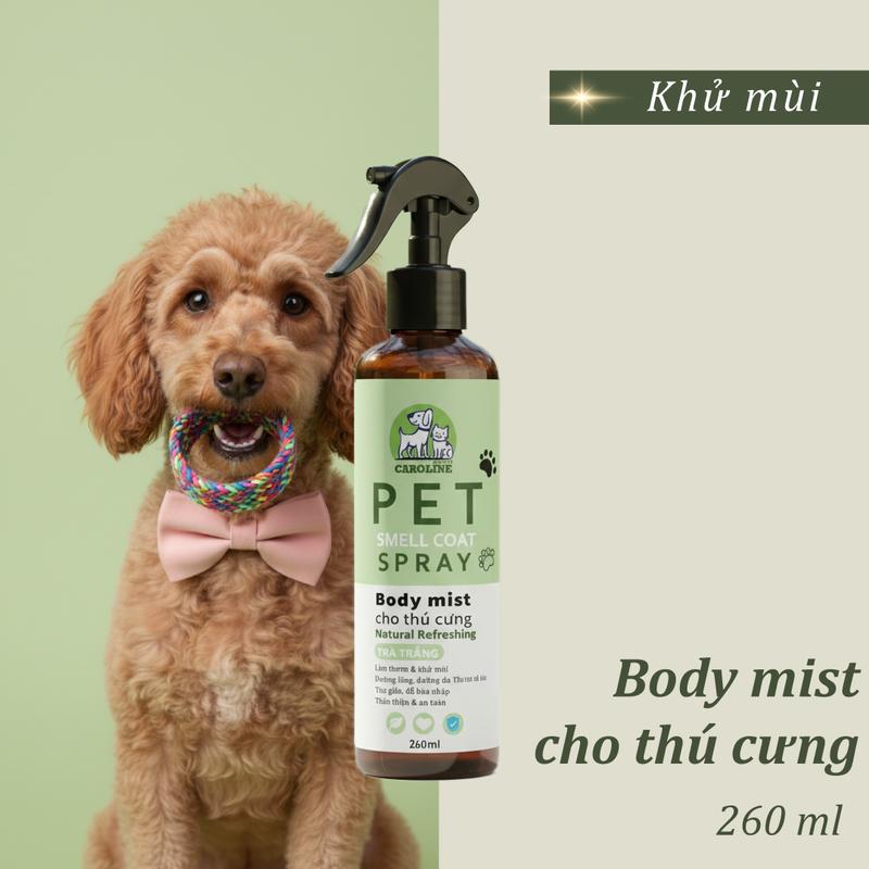  Bodymist xịt thơm cho thú cưng - giúp khử mùi cho chó mèo dưỡng da lông hương nước hoa thư giãn 