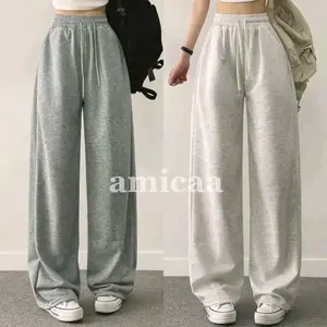 Amicaa - Celana Panjang Highwaist Sweatpants Baggy Kulot Training Loosepants Daily Nyaman Soft Lembut Tebal Casual Basic Pria Wanita Amicaa - Celana Panjang Highwaist Sweatpants Baggy Kulot Training Loosepants Daily Nyaman Soft Lembut Tebal Casual Basic Pria Wanita