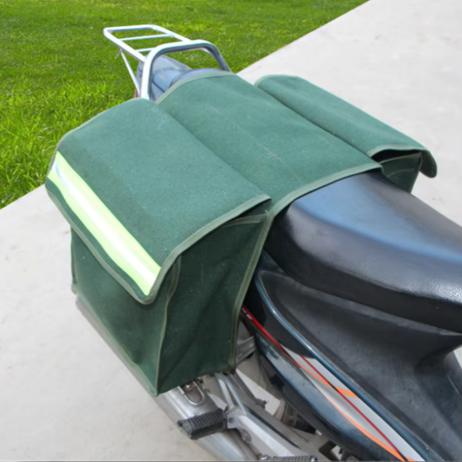 Túi Đựng đồ bằng Vải Bố, Dày, Thích hợp cho yên xe phía sau xe đạp và xe máy Sport Túi Thể Thao Bag 1pair Universal Bike Saddle Bag Hành lý Pannier Vải đơn giản Mũ bảo hiểm Vest Bag 1