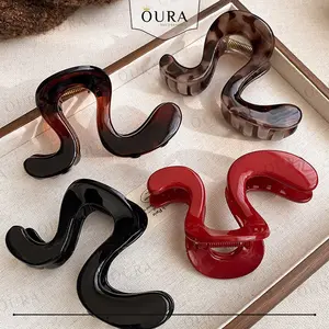 Jepit Salon Besar Korean Model Simpul Jepitan Jumbo Glossy Korean Style