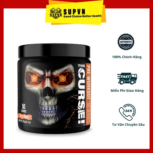 Bột Pre - Workout Tăng Sức Mạnh The Curse Pre - Workout (50 Lần Sử Dụng) - Hỗ Trợ Trước Tập Luyện