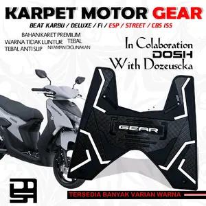 KARPET MOTOR GEAR 125 Pijakan kaki Motor GEAR 125 Bahan Karet Premium Tebal Warna tidak Luntur