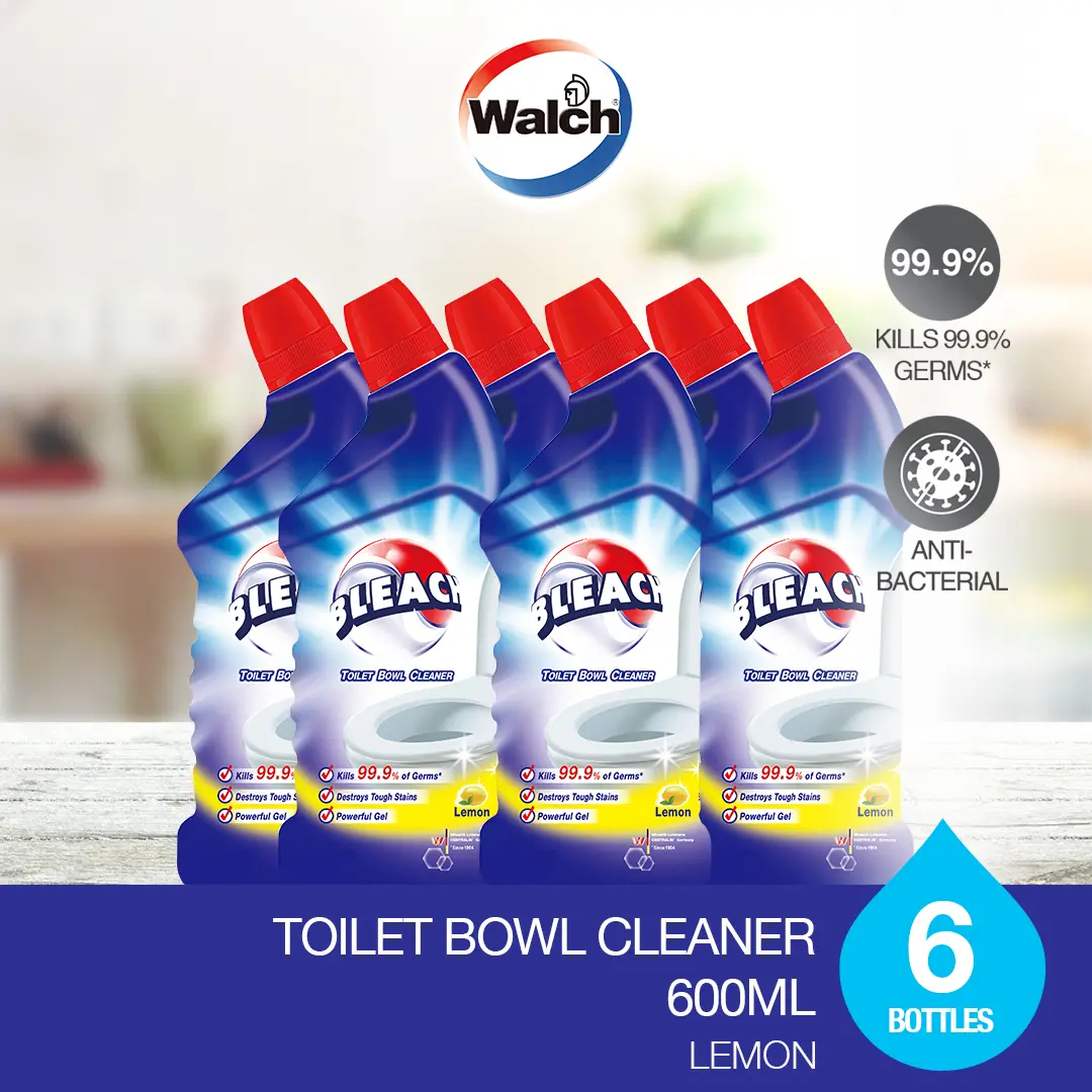 Bleach Toilet Bowl Cleaner 600ml x 6 Bottles