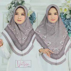 LocoID - Jilbab Instan Daily Hijab Bergo Motif Printing Original by Vatsya