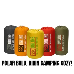 Pro Online SB Polar Bulu Selimut Tidur Kemping Outdoor Hangat Nyaman untuk Camping di Ranu Kumbolo Size 200x75x48cm Berat 750gram Comfort Range 0°C