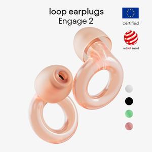 Loop Engage 2-High-Fidelity Noise Reducing Earplugs(16dB) for social gatherings conversations parenting and noise-sensitivity Stylish design 4sizes(XS-S-M-L)
