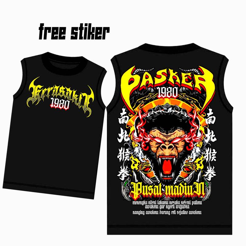 KAOS SINGLET KONSISTEN KERA SAKTI TERBARU 2024 Katun SLOVEED DISTRO 6