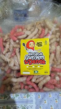 Product Review of Kerupuk Gurilem Si Denok isi 500 gram Cemilan khas Bandung Barat Rasa Kacang Pedas Camilan Food from F**e 0