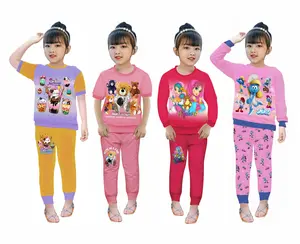 PROMO setelan baju tidur anak perempuan / cewek lengan panjang dan lengan pendek 1-12 tahun Bayi