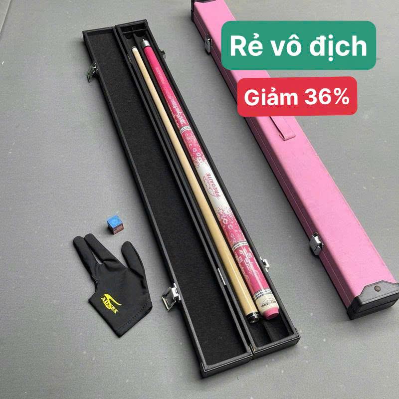 3CN Combo cơ bida PREOAITE PINK POISON đã lên tẩy kính trợ lực•K1. TK