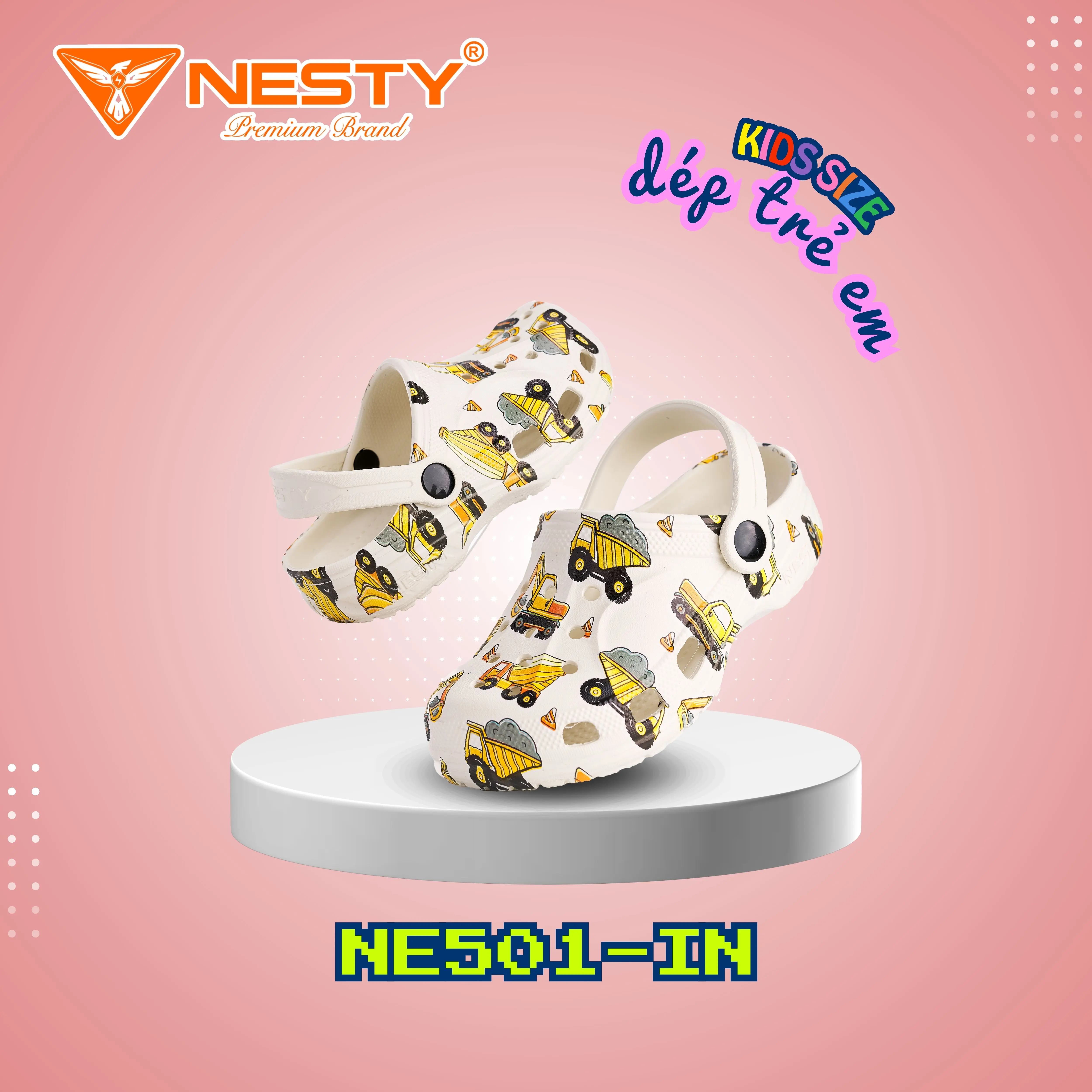 [NE501-IN KIDS] DÉP SỤC NESTY CAO CẤP SIZE TRẺ EM IN HỌA TIẾT (KO1)