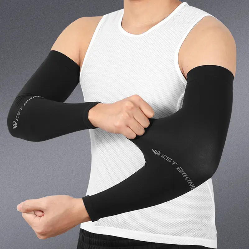 1 Pair Summer Sun Protection Arm Cooling Sleeve  UV Protection Sleeves  for Sun Protection Cycling Running Fishing Clambing