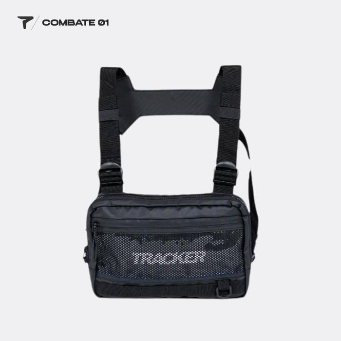 Gambar Chest Bag Pria Tracker  Combate 0.1 - Hitam dari TRACKER ID_NEW Kab. Bandung Tokopedia