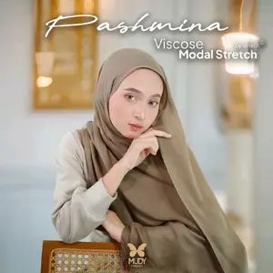 MUDYHIJABKU - Hijab Pashmina Viscose Modal Stretch Premium Eksklusif Blister