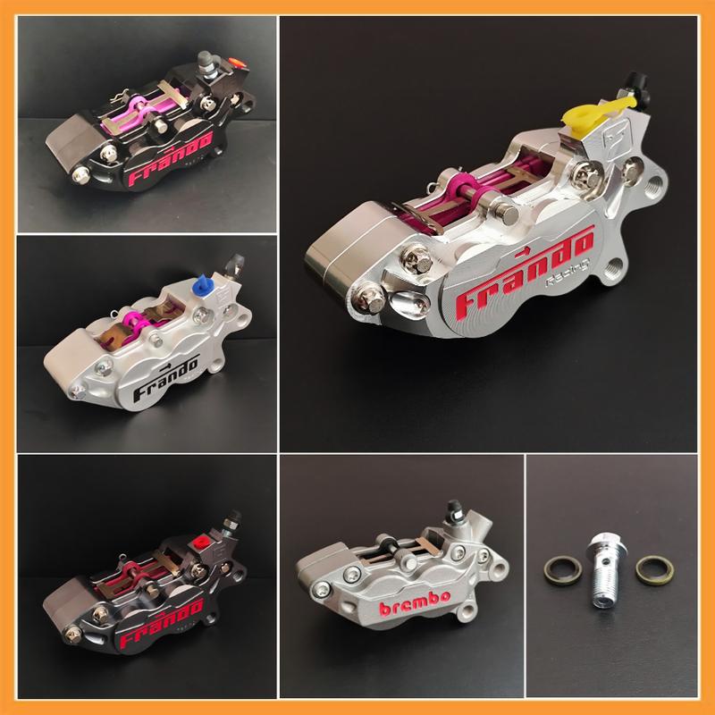  Heo dầu 4 piston đối xứng Frando BREMB lắp PHANH trước - sau của tất cả xe máy trong và ngoài nước 