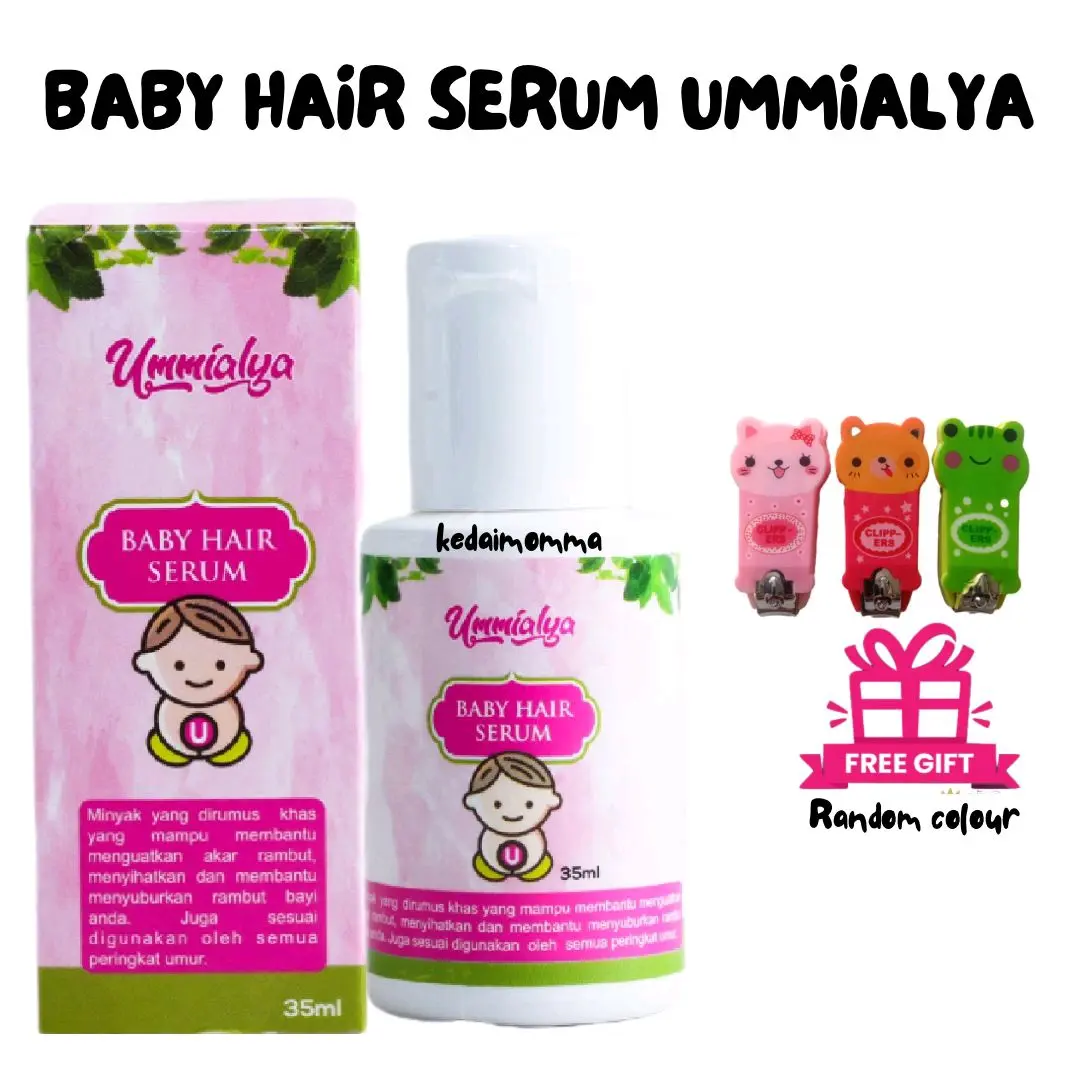 Baby hair serum Ummialya for Baby Newborn Infant Toddler Girls Boys  + Free gift