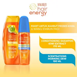 [PROMO] Bundle Conditioning Shampoo Kiwi 170 mL & Scentsations Morning Dew 100 mL / Haircare /  Conditioner / Extract Vitamin / Perawatan