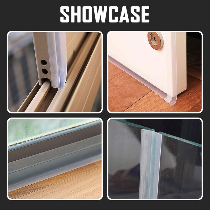 Product Introduction of [SG] Silicone Gap Sealer 5 Meter Roll | Seal For Bedroom Toilet Bathroom Shower Screen Room Cabinet Wardrobe Sliding Door Window Glass Filler Waterproof Weather Sound Proof Bottom Rubber Sealing Strip Block Pest Insect Dust Noise Rain Water Stopper Strip 8