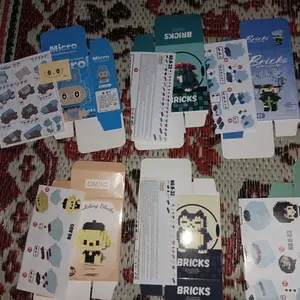 Mainan anak PUZZLE BALOK SUSUN 3D DIY Mainan Edukasi Bayi Puzzle Brick Mini Kartun Karakter Hadiah Toy Gift Nano Blok POP