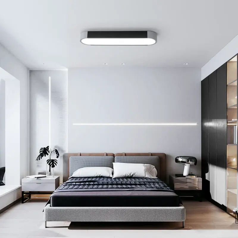 Ganeed 1 - Light Simple Rectangle Acrylic LED Flush Mount 6