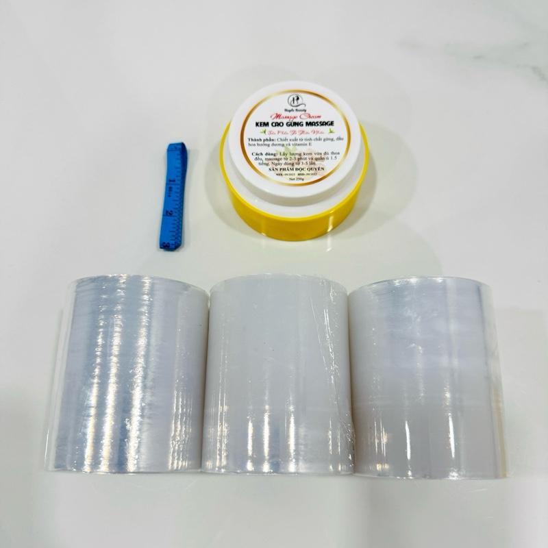 Combo 3 Cuộn 10cm Và Kem Cao Gừng 200g. Xoa Massage Body Tay Chân. Huyền Beauty Shop