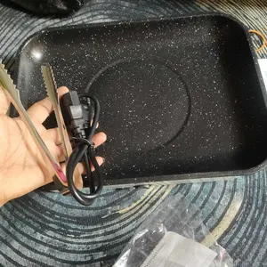 Panggangan Elektrik 30cm dan 26cm Low Watt 2 Mode Suhu Alat Grill Elektrik BBQ ELektrik FREE Capitan