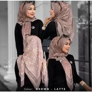Segi empat Journey kw Kareem Series Jilbab Journey kw Hijab Voal Motif Segiempat Kareem Journey kw
