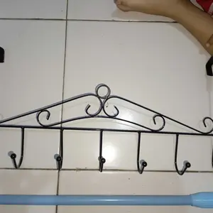 [COD] SK C789 Gantungan Baju Belakang Pintu Multifungsi Tanpa Paku 7 Hook Steel Clothes Hanger