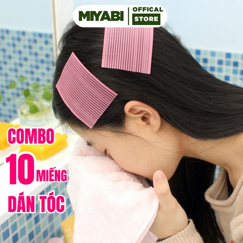  COMBO 5 Set 10 Miếng Dán Cố Định Tóc Mái Trang Điểm - Miếng dán giữ tóc mái rửa mặt - MIYABI STORE 