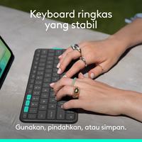 Gambar Logitech Flip Folio, Casing Keyboard untuk iPad Pro 13 inci (M4) & iPad Air 13 inci (M2 & M3) (2024, 2025) – Casing Keyboard Bluetooth Pelindung & Dapat Disimpan, Multi-Perangkat – Graphite dari Logitech Official Store Kota Administrasi Jakarta Timur 3 Tokopedia