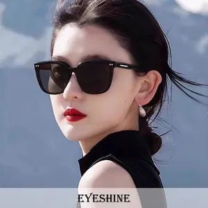 Eyeshine Kacamata Hitam Unisex Anti UV400 Frame Minimalis Sunglasses Fashion Trendy