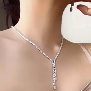 ￼SYLVANA BRIDAL SET ANTING KALUNG - Carterlux Premium Wedding NEW ARRIVALS Diamond Necklace Aksesoris
