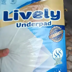 LIVELY Underpad HALAL Perlak 60cm X 90cm - 10pcs / Alas Pipis / Daya Serap Tinggi / Anti Bocor