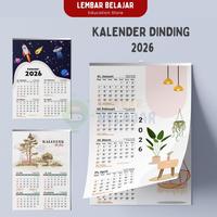 Gambar LEMBAR BELAJAR Kalender Dinding Klem Aesthetic 2026 Ukuran A3+ - KLD-101 dari Lembar Belajar Kab. Purworejo 1 Tokopedia