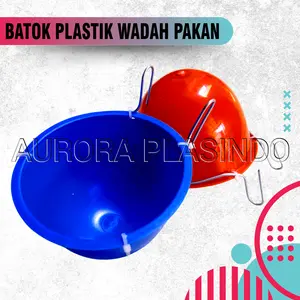10 PCS CEPUK BATOK PLASTIK TEMPAT WADAH PAKAN MINUM AYAM BURUNG R4