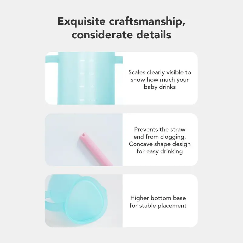 Heefn X Sakumini Curve Straw Cup Training Gelas Minum Sedotan Anak 8