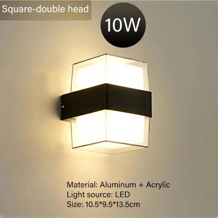 Product Introduction of Modern Simplicity LED waterproof wall lamp aluminum Acrylic indoor and outdoor bedroom patio loft villa lighting fixture sconces 10