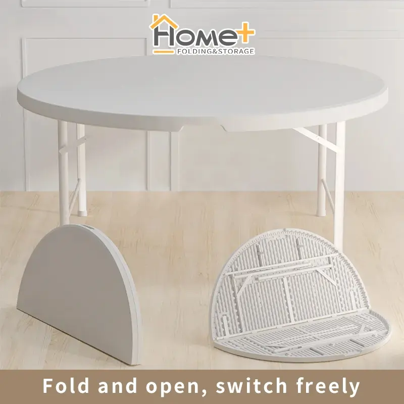 Outdoor Folding Foldable Table (ROUND) - 80CM / 122CM