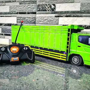 truk RC tronton hino 500_RC oleng mudah Control Remote Perkembangan Anak Red