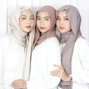 90RIBU 3PCS - Pashmina Kaos Rayon Premium Jilbab Kerudung