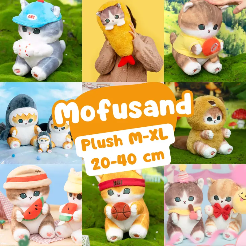 Mofusand China Licensed - Cat Plush 20-40 cm M-XL - Selected 1 pc 0