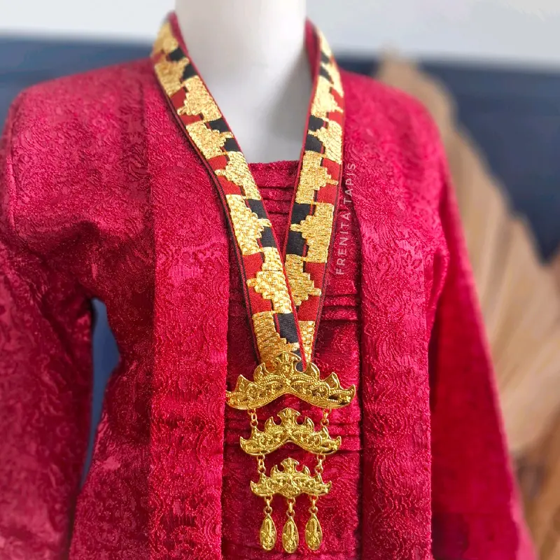 Kalung Tapis Rantai Bros Siger Khas Lampung - Selendang Syal 2