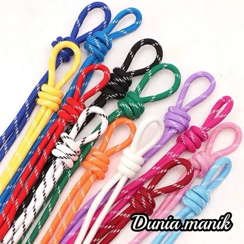 Tali Prusik Paracord 5mm Kur Gelang Kalung Sepatu Gunung Outdoor Tenda Guyline Charm Strap Bag ( 1 Meter )